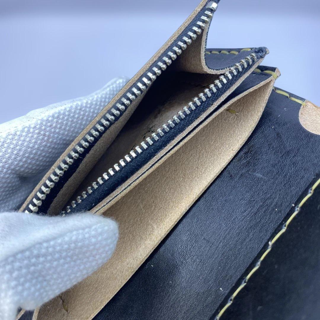 無骨！お札折らずに収納 手染めミドルトラッカーウォレット BTW0703