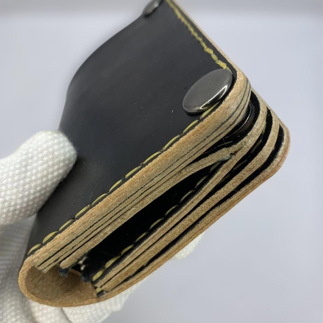 無骨！お札折らずに収納 手染めミドルトラッカーウォレット BTW0703