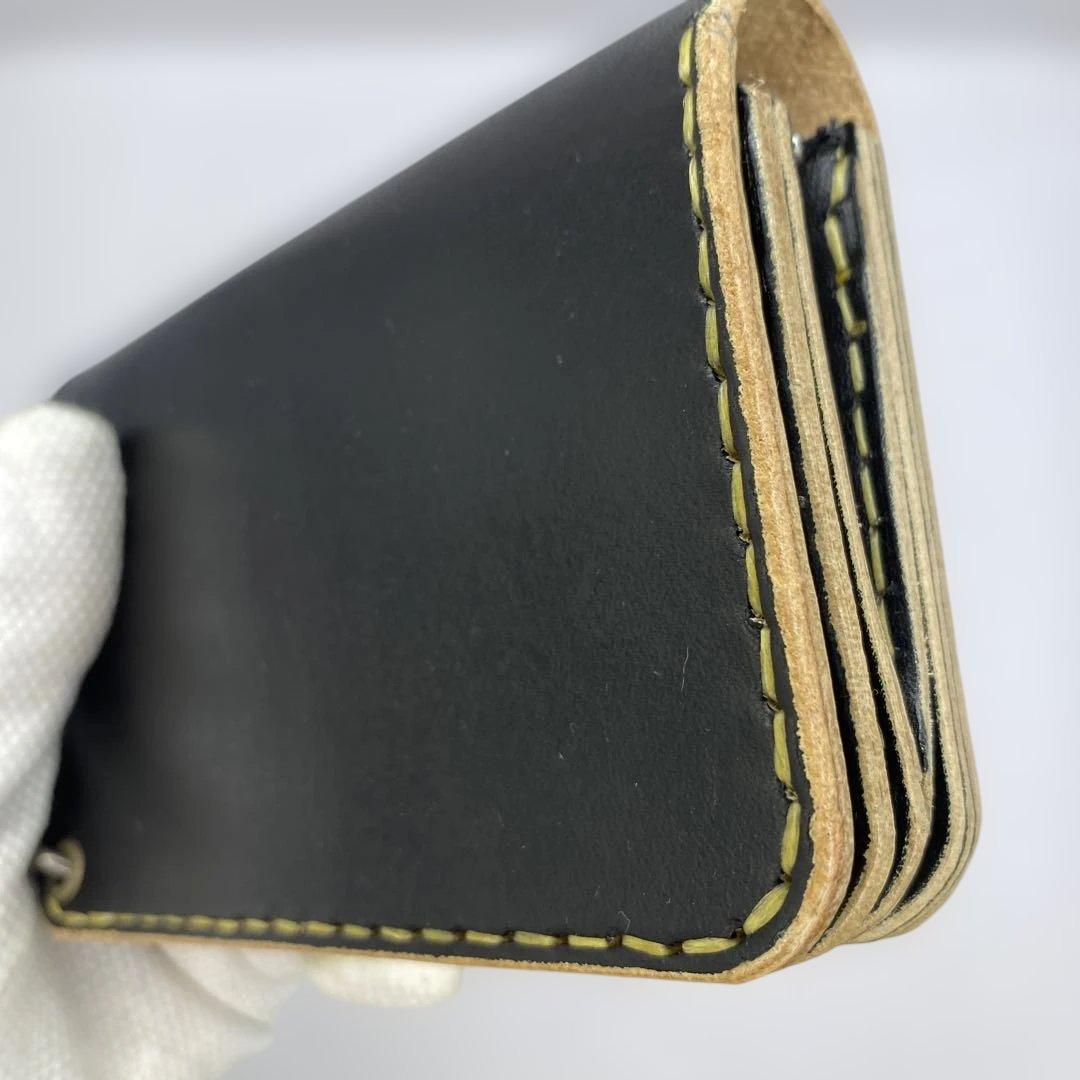 無骨！お札折らずに収納 手染めミドルトラッカーウォレット BTW0703