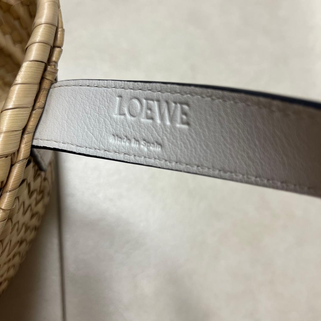 LOEWE かごバッグ スモール ホワイト 保存袋付き