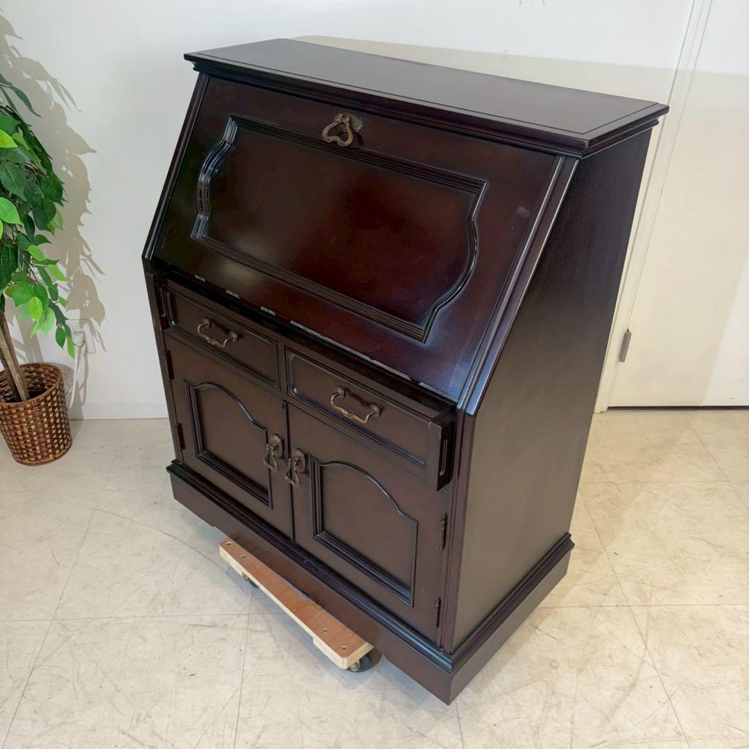 桜の家具 民芸家具 ライティングビューロー　書斎机