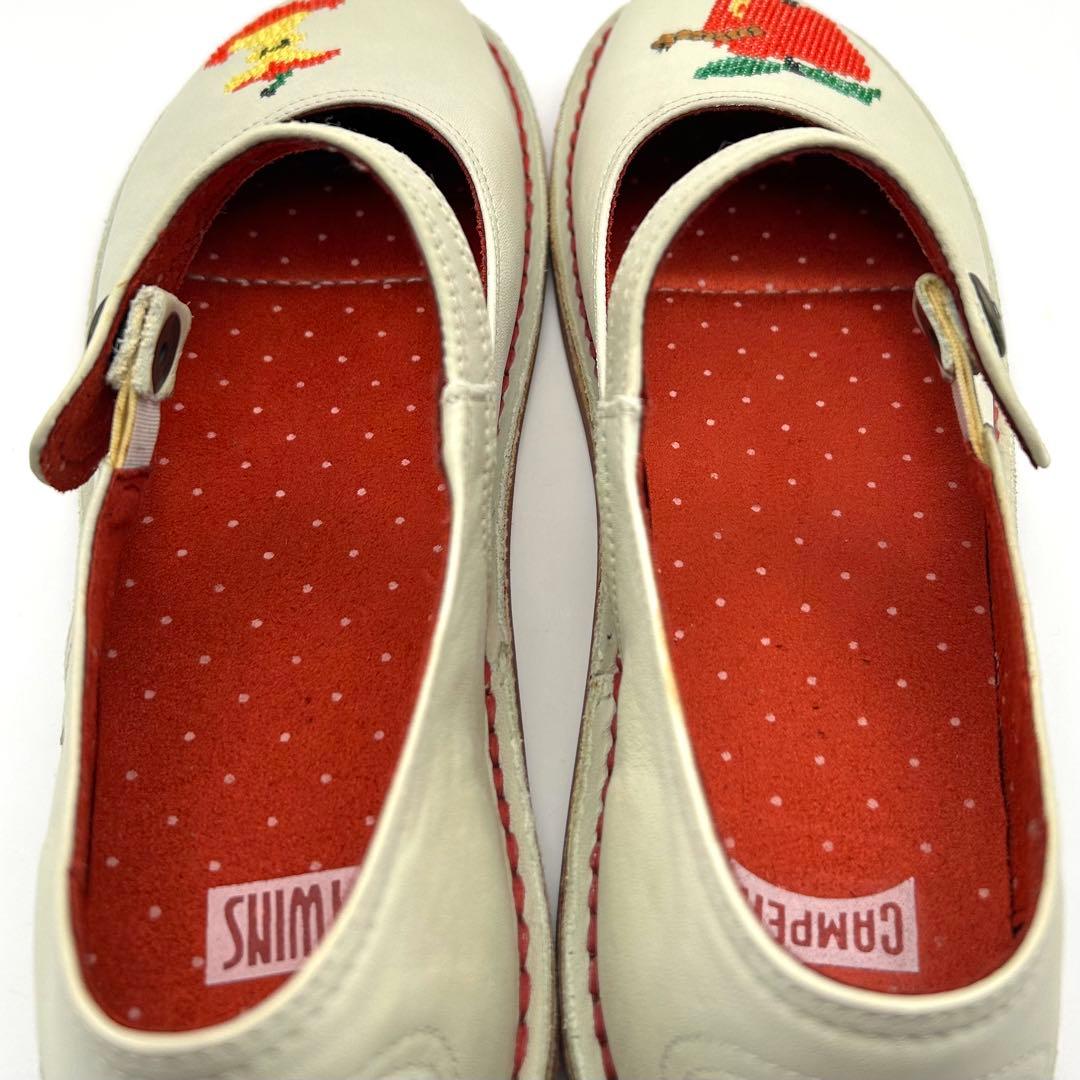 極美品✨ CAMPER 【25㎝】 TWINS レザー フラット パンプス