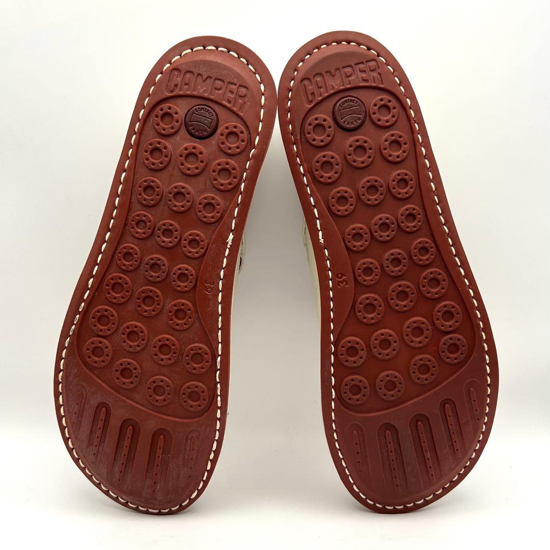 極美品✨ CAMPER 【25㎝】 TWINS レザー フラット パンプス