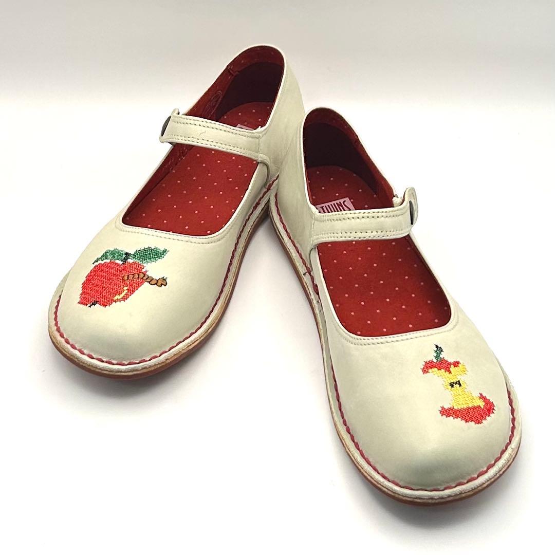 極美品✨ CAMPER 【25㎝】 TWINS レザー フラット パンプス