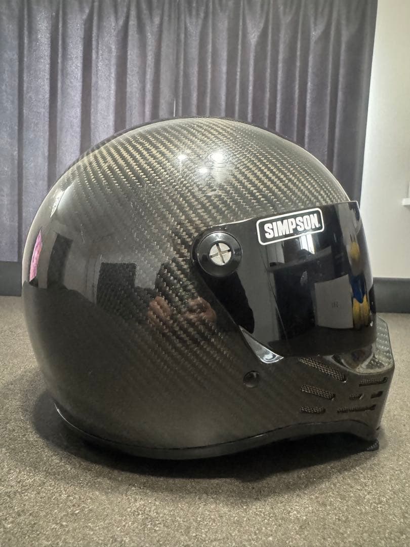 M*中様 SIMSON カーボンファイバー フルフェイスヘルメット