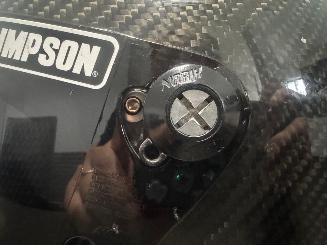 M*中様 SIMSON カーボンファイバー フルフェイスヘルメット