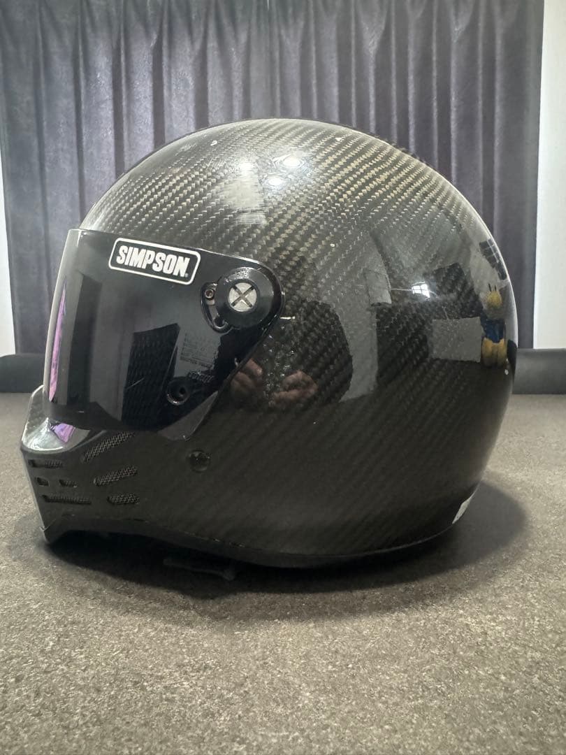 M*中様 SIMSON カーボンファイバー フルフェイスヘルメット