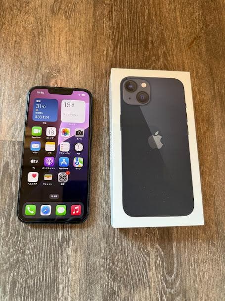 iPhone13 128GB ミッドナイト 箱ケーブル付 SIMフリー