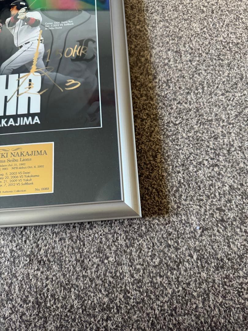 中島宏之　150HR記念　フォトパネル