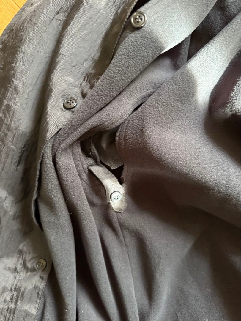 ヤッコマリカルド フリースインナー付き ナイロンコート 墨黒