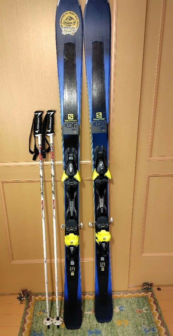 Salomon XDR スキー板 SALOMONビィンディング付 ストック付