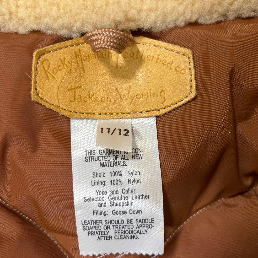 ロッキーマウンテン　フェザーベッド　ダウンベスト　ベージュ　レディース