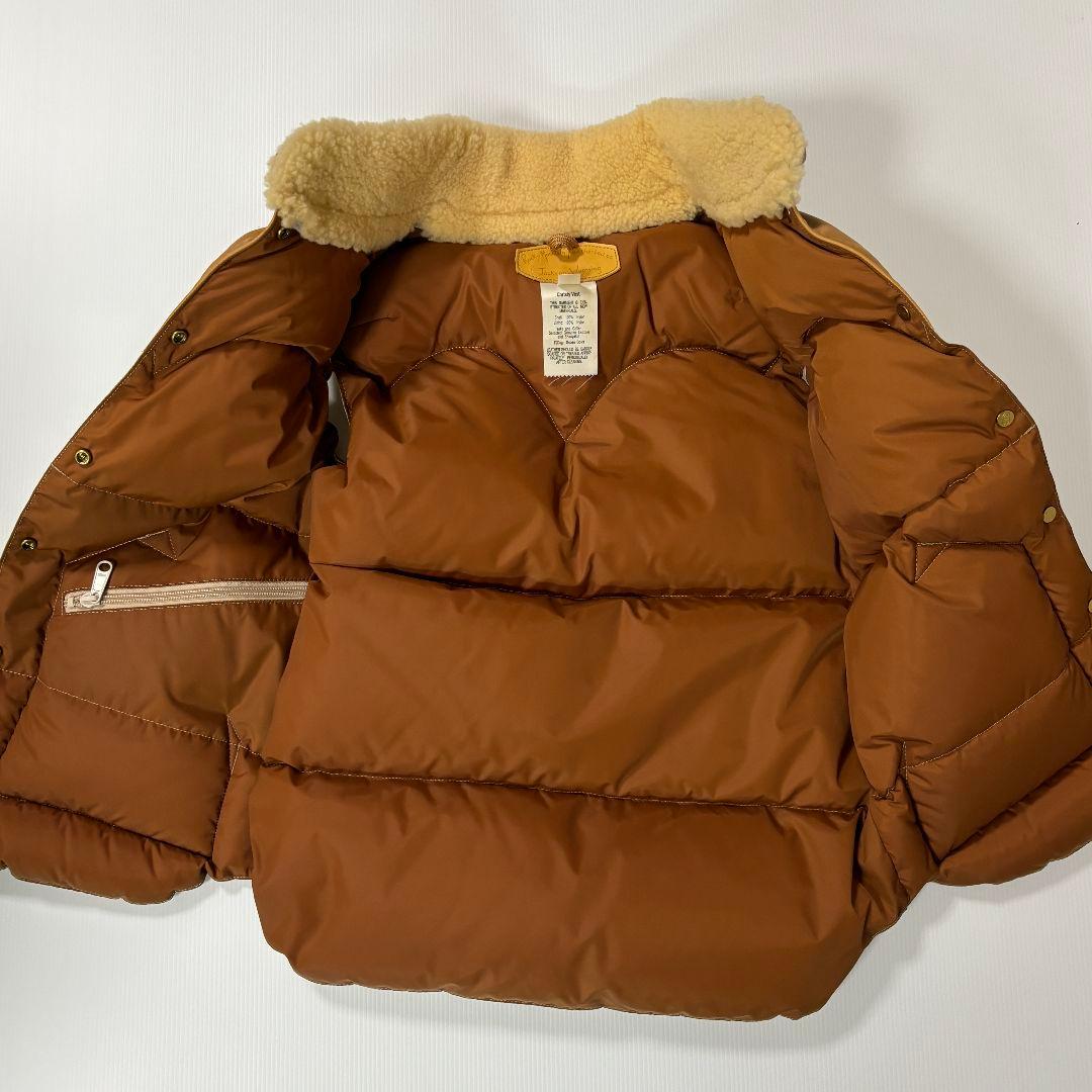 ロッキーマウンテン　フェザーベッド　ダウンベスト　ベージュ　レディース