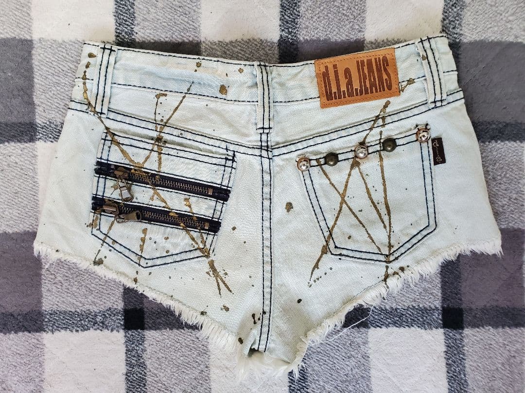 d.i.a　ペイントデニム、ショートパンツ　24