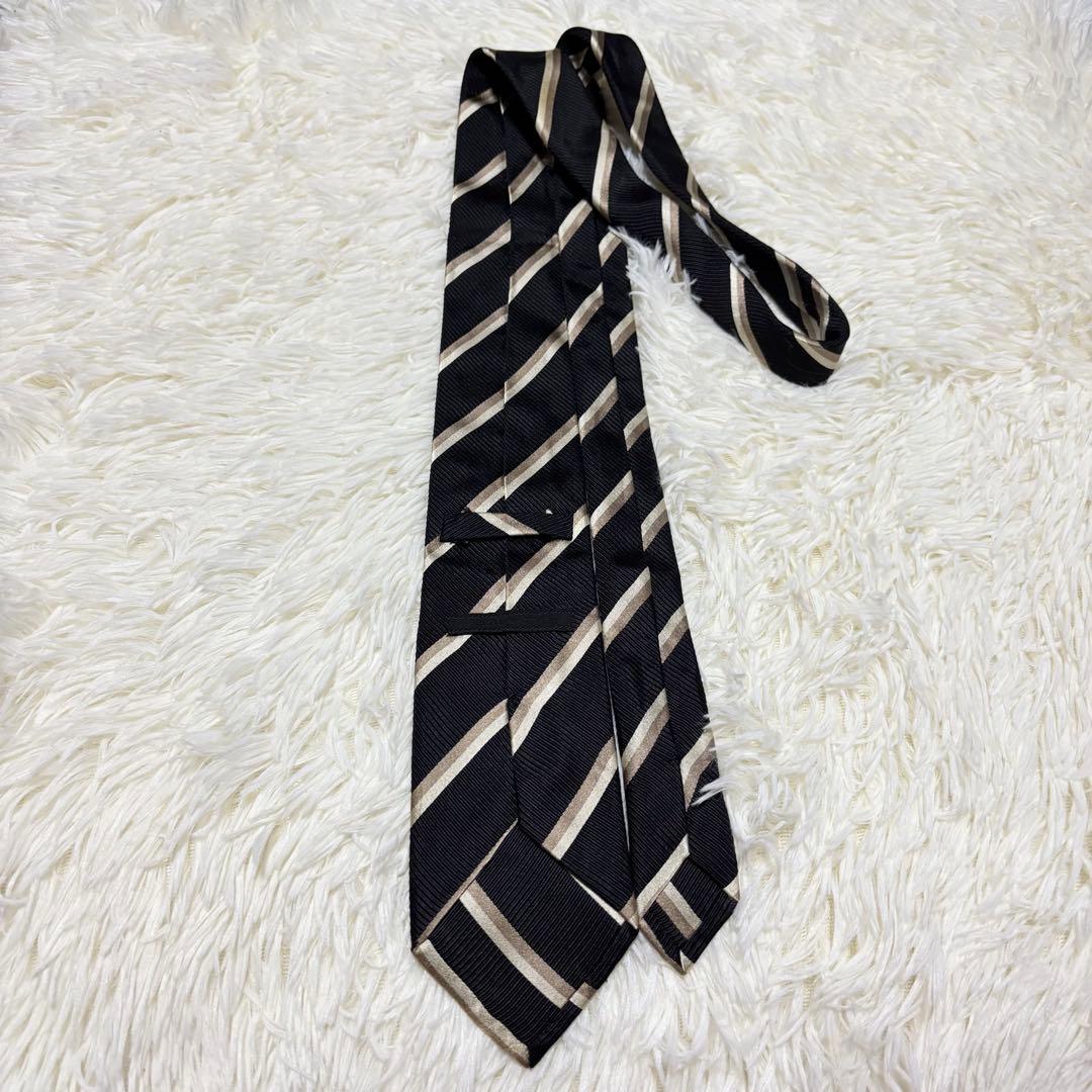【極美品】PRADA ネクタイ　レジメンタストライプ