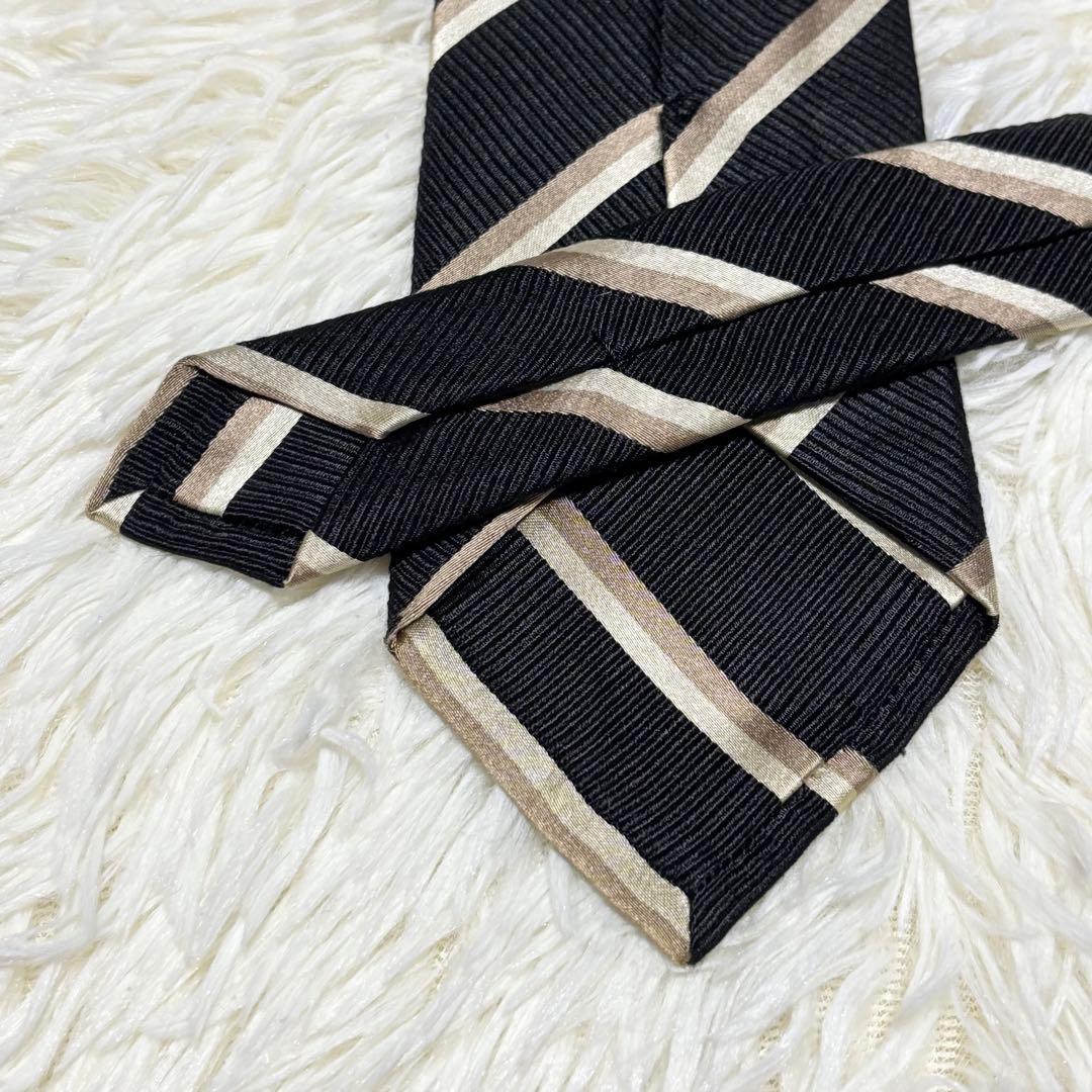 【極美品】PRADA ネクタイ　レジメンタストライプ