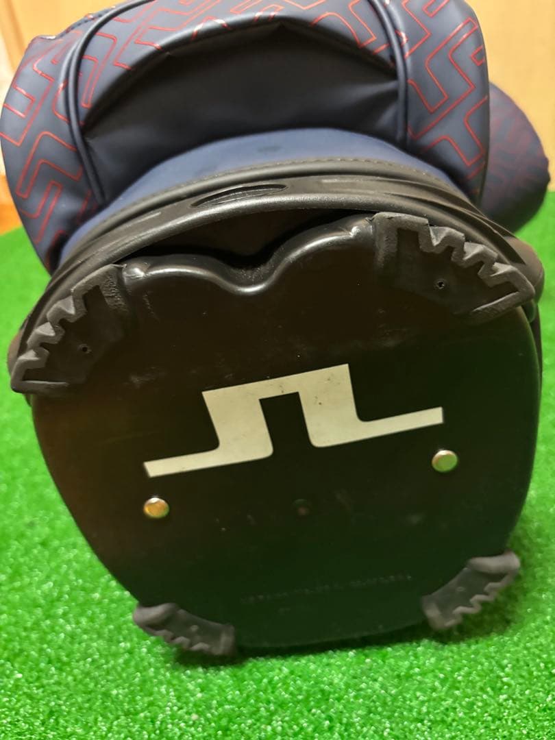 J.Lindeberg キャディバッグ ネイビー/レッド　スタンド式