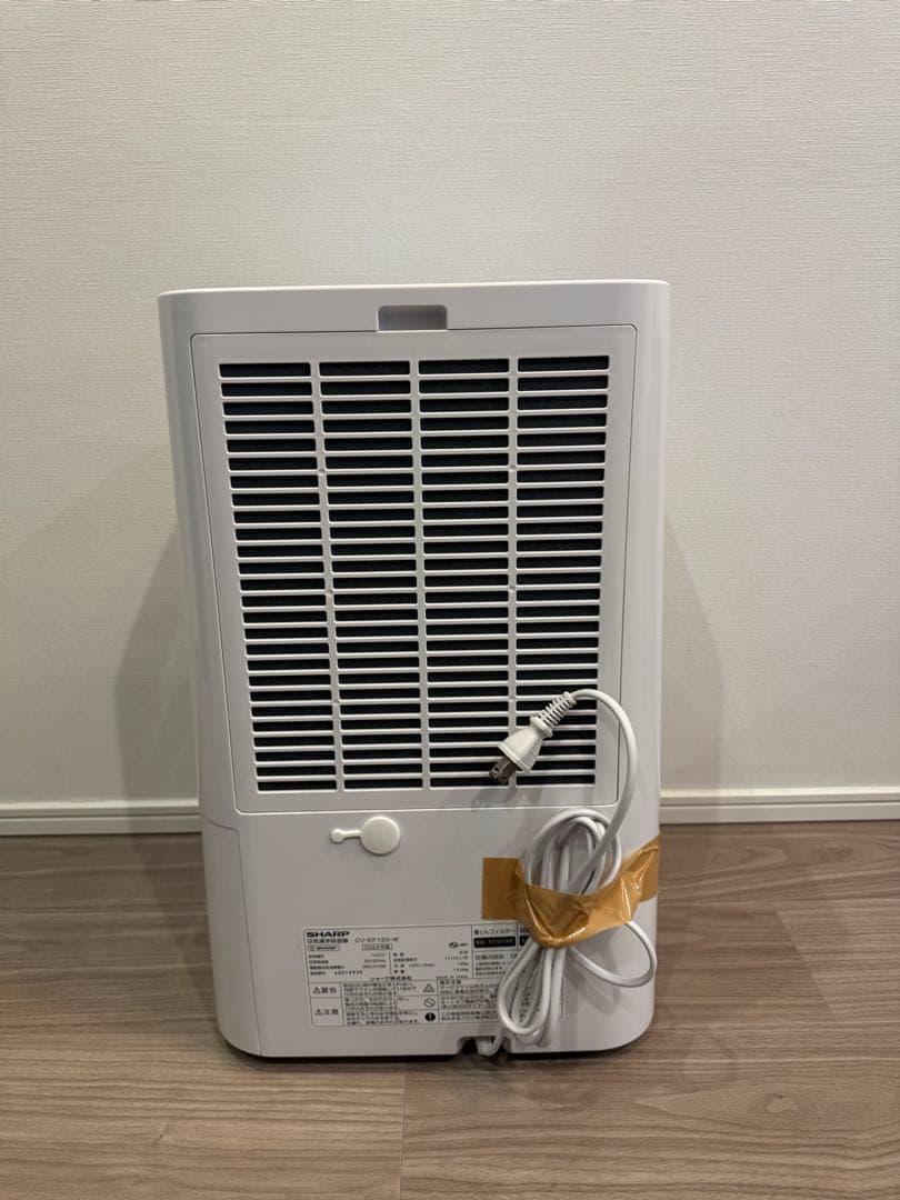 【美品】2024年製 シャープ 空気清浄機 兼 除湿機 CV-EF120-W