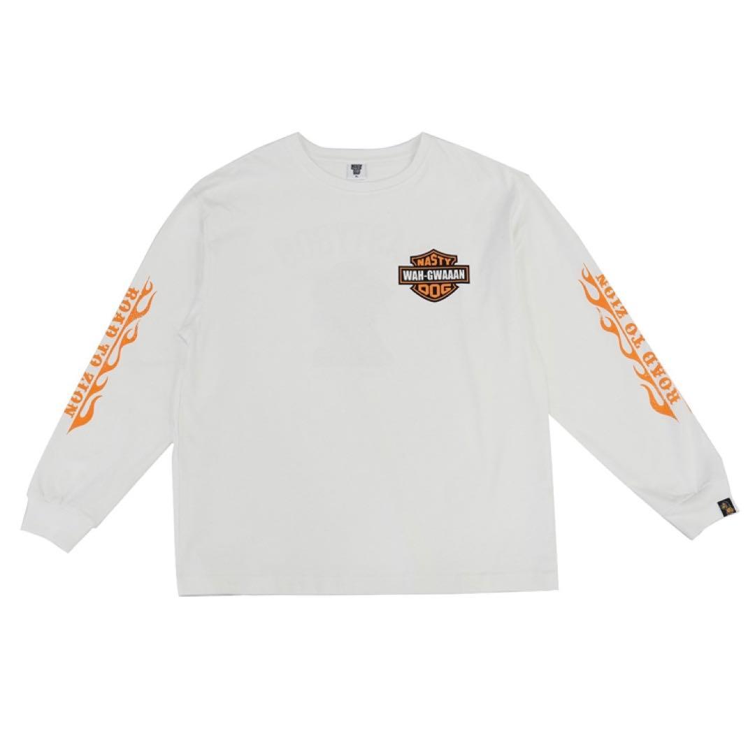 【新品未使用】Nastydog ロングスリーブ Tシャツ ホワイト Lサイズ