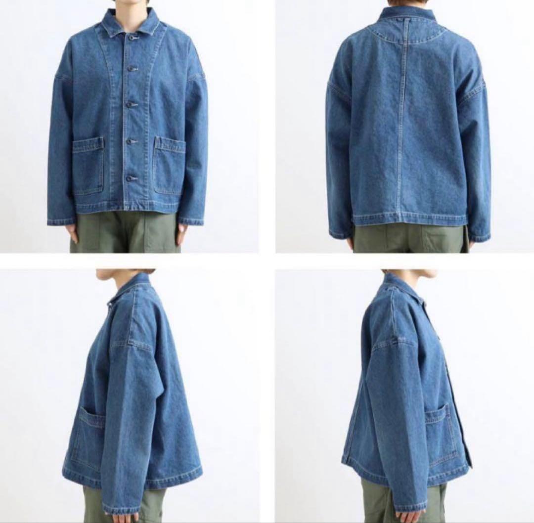 “ハーベスティ”デニムカバーオール・ユニセックス・ユーズド加工・サイズ1