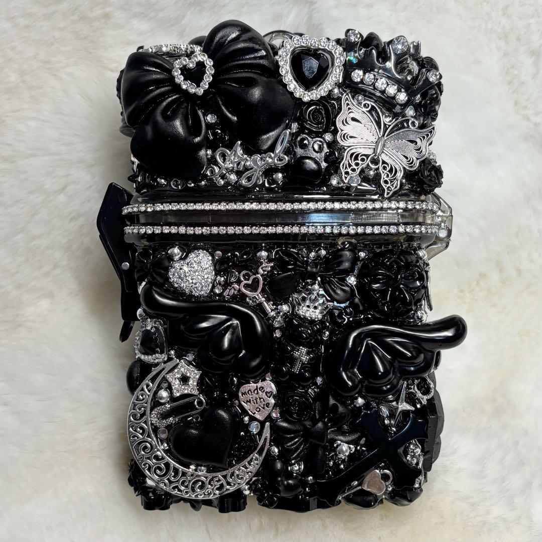 B869♡スケルトンケース♡紙タバコ入れ♡小物入れ♡デコケース♡地雷系♡ゴテゴテ