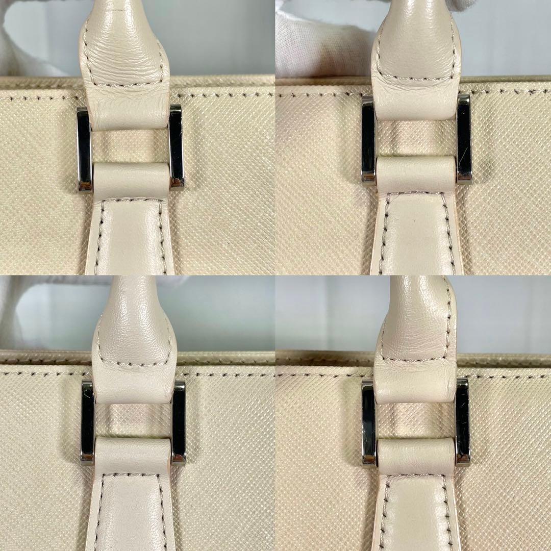 【極美品】バーバリー トートバッグ レザー 白 A4可 ノバチェック ビジネス