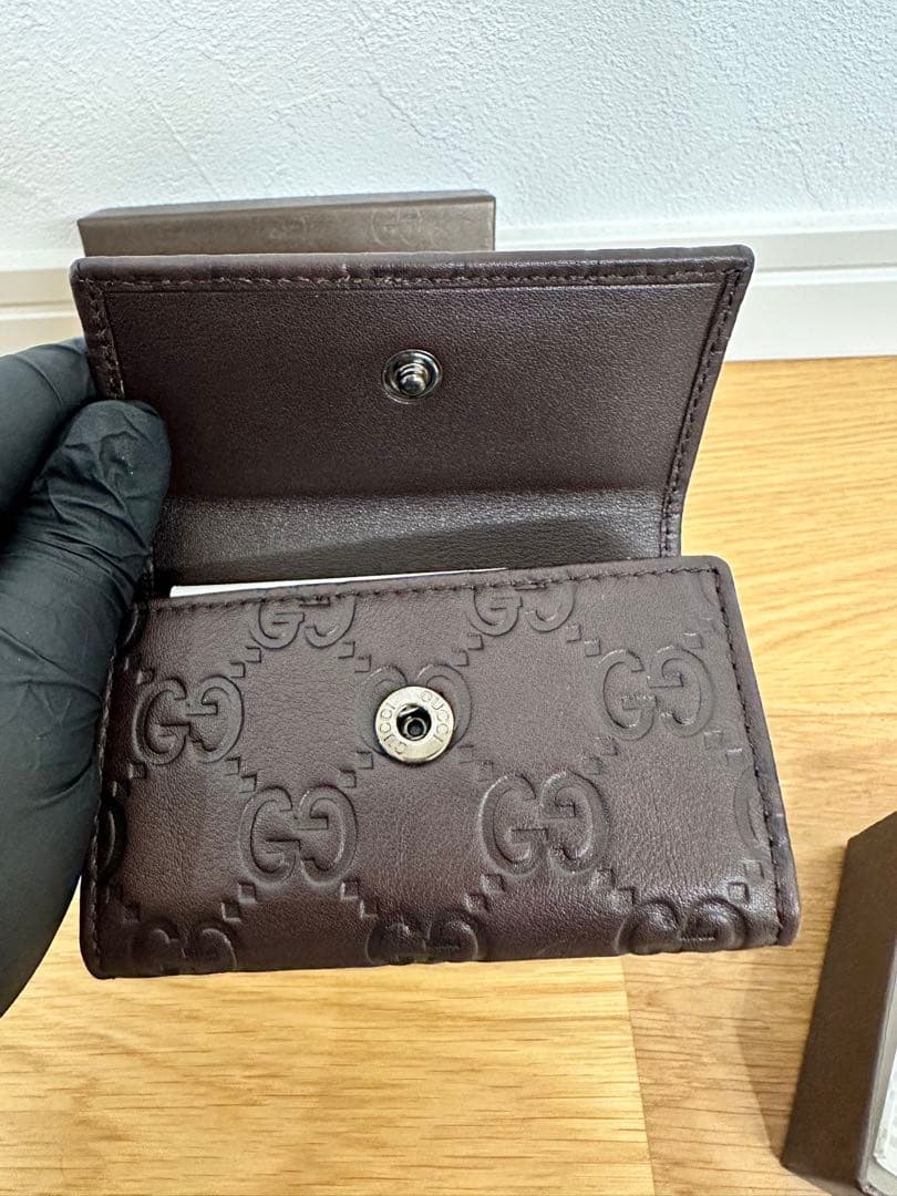 GUCCI ブラウンレザーキーケース