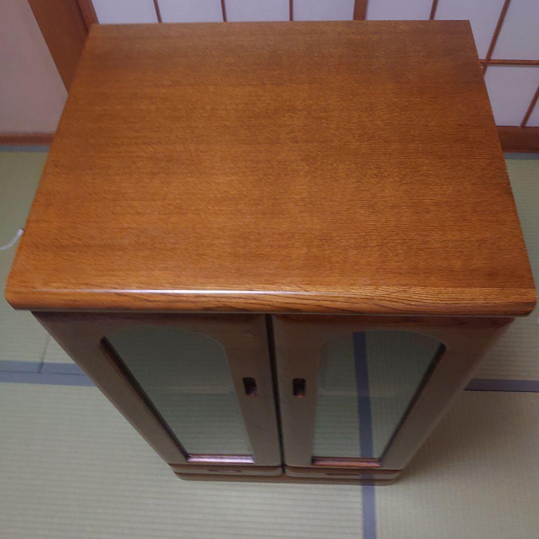 H，O木製ガラス扉キャビネット浜本工芸