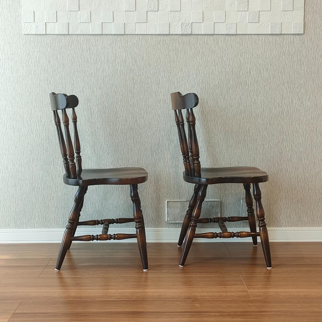 飛騨産業　キツツキ　ウィンザーチェア　2脚セット②