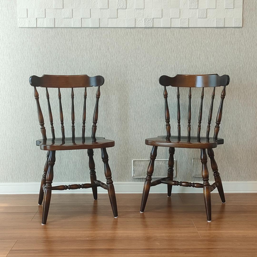 飛騨産業　キツツキ　ウィンザーチェア　2脚セット②