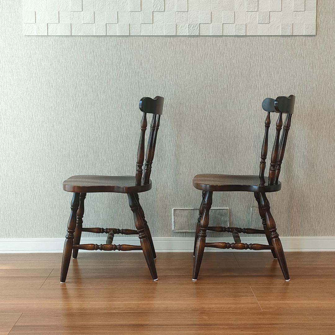 飛騨産業　キツツキ　ウィンザーチェア　2脚セット②