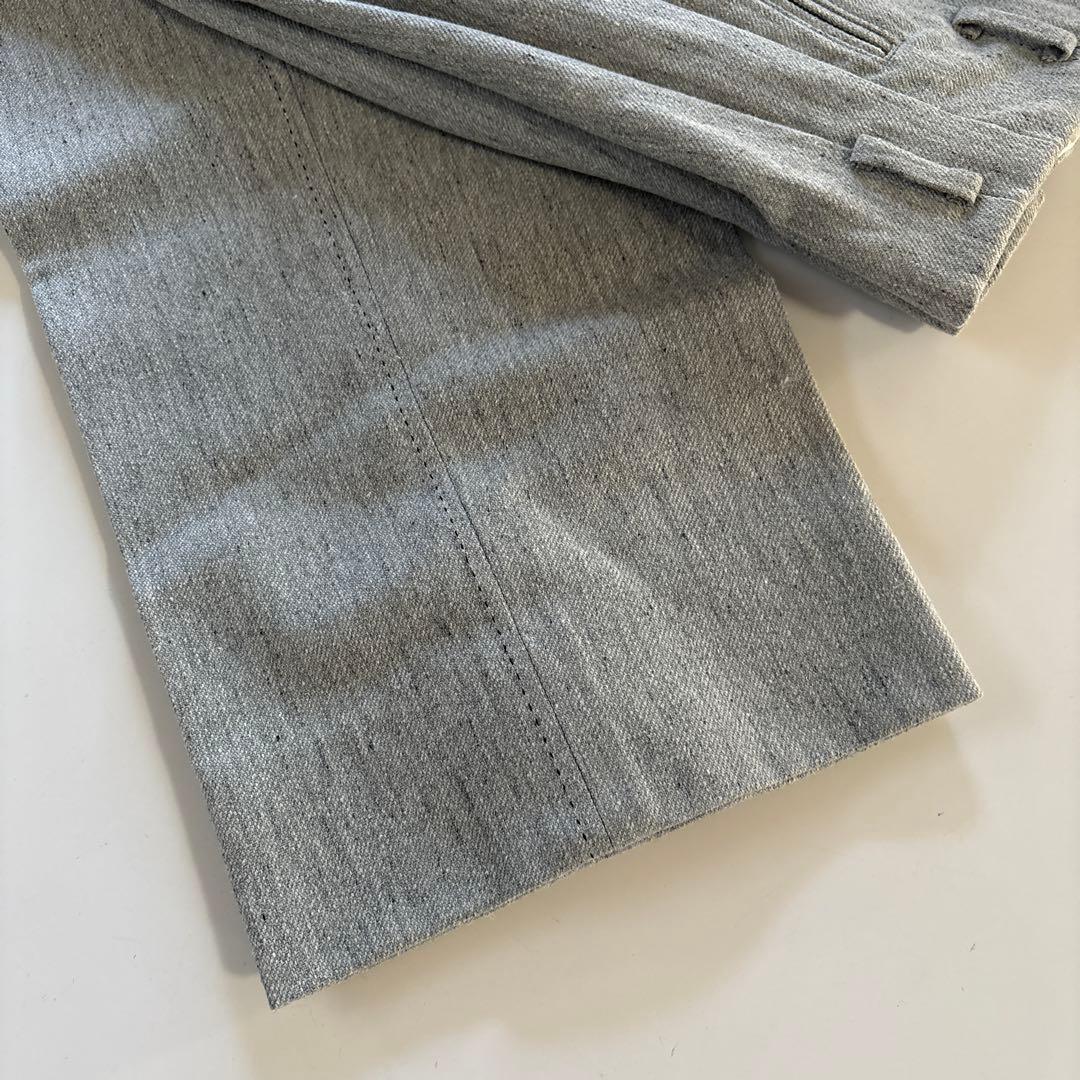 【新品未使用】ドライボーンズ ウールネップ極太 ロカビリー ワイド2タックパンツ