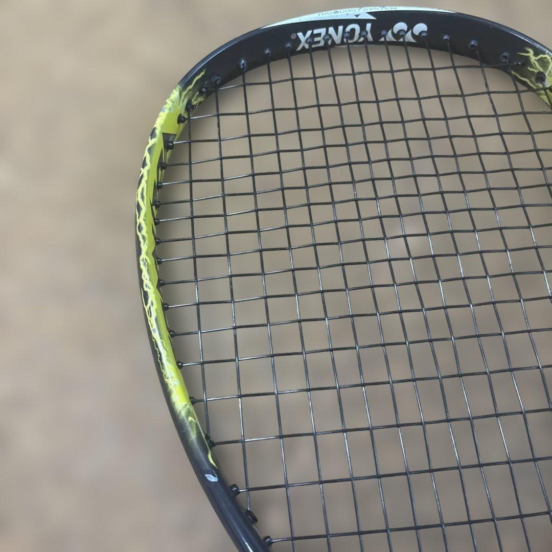 中古ボルトレイジ7VテニスラケットUL1ガットハイジャパ激レアステッカー28