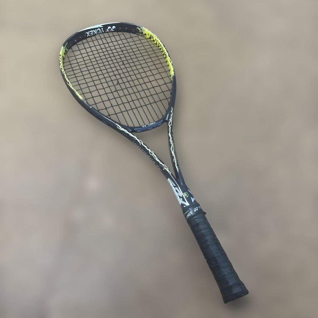 中古ボルトレイジ7VテニスラケットUL1ガットハイジャパ激レアステッカー28