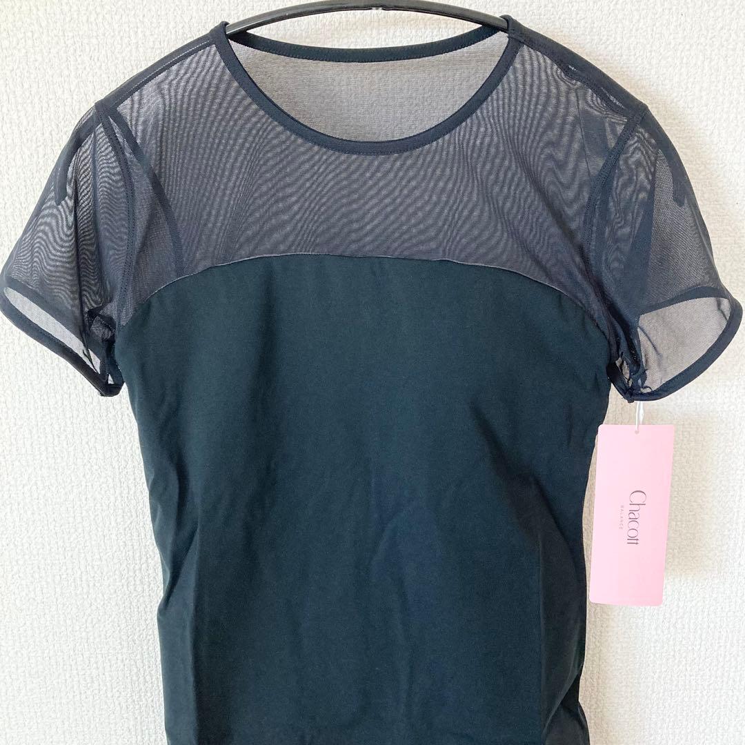 チャコット スムースライトトップ M 黒 ヨガウェア ダンス レオトップ ヨガ