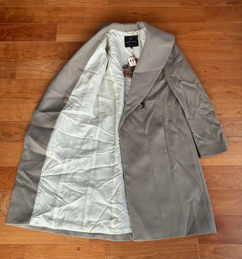 新品　23区　20周年限定コート　ロロピアーナ生地　グレージュ　M