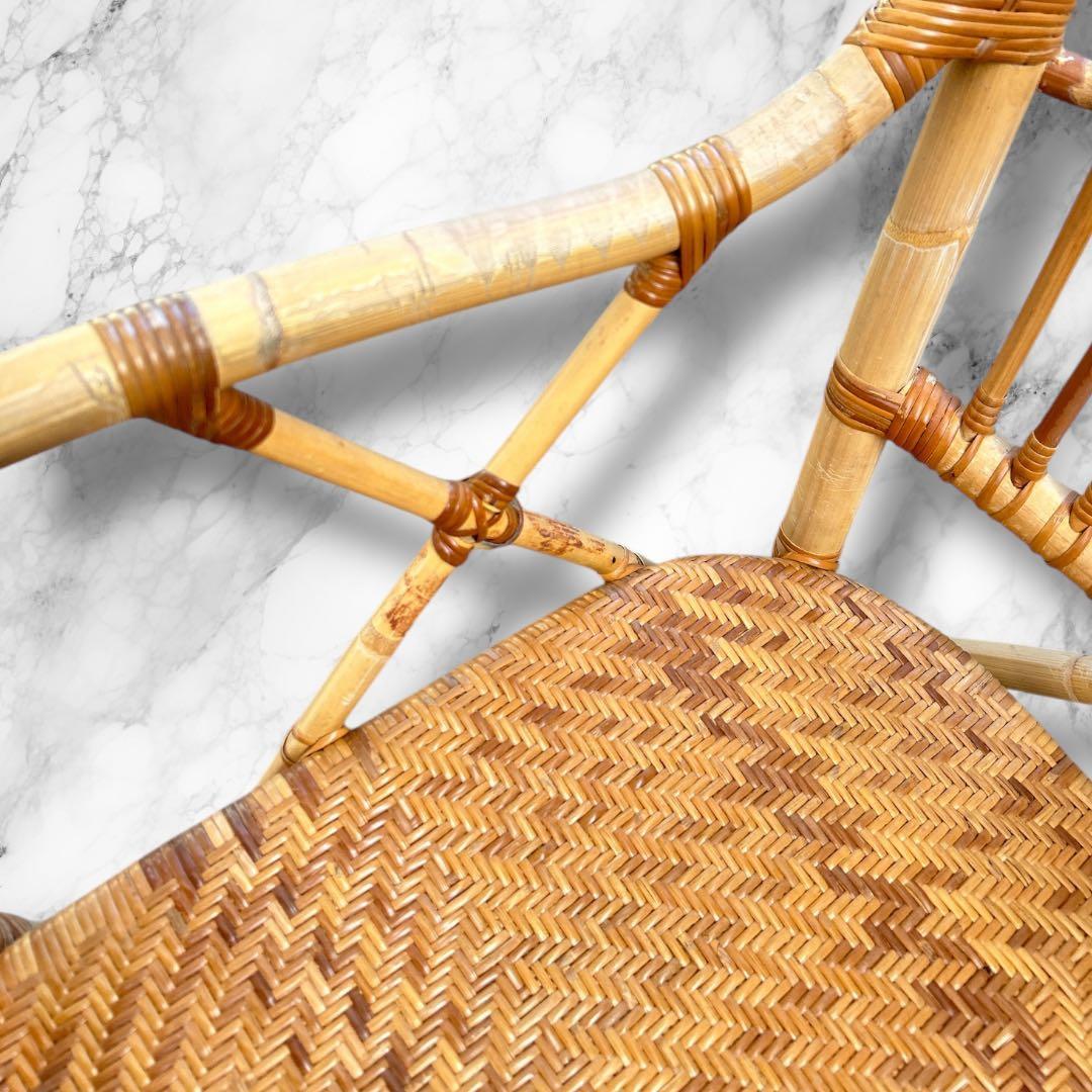 【Kazama】カザマ家具 ダイニングチェア 椅子 籐 ラタンチェア