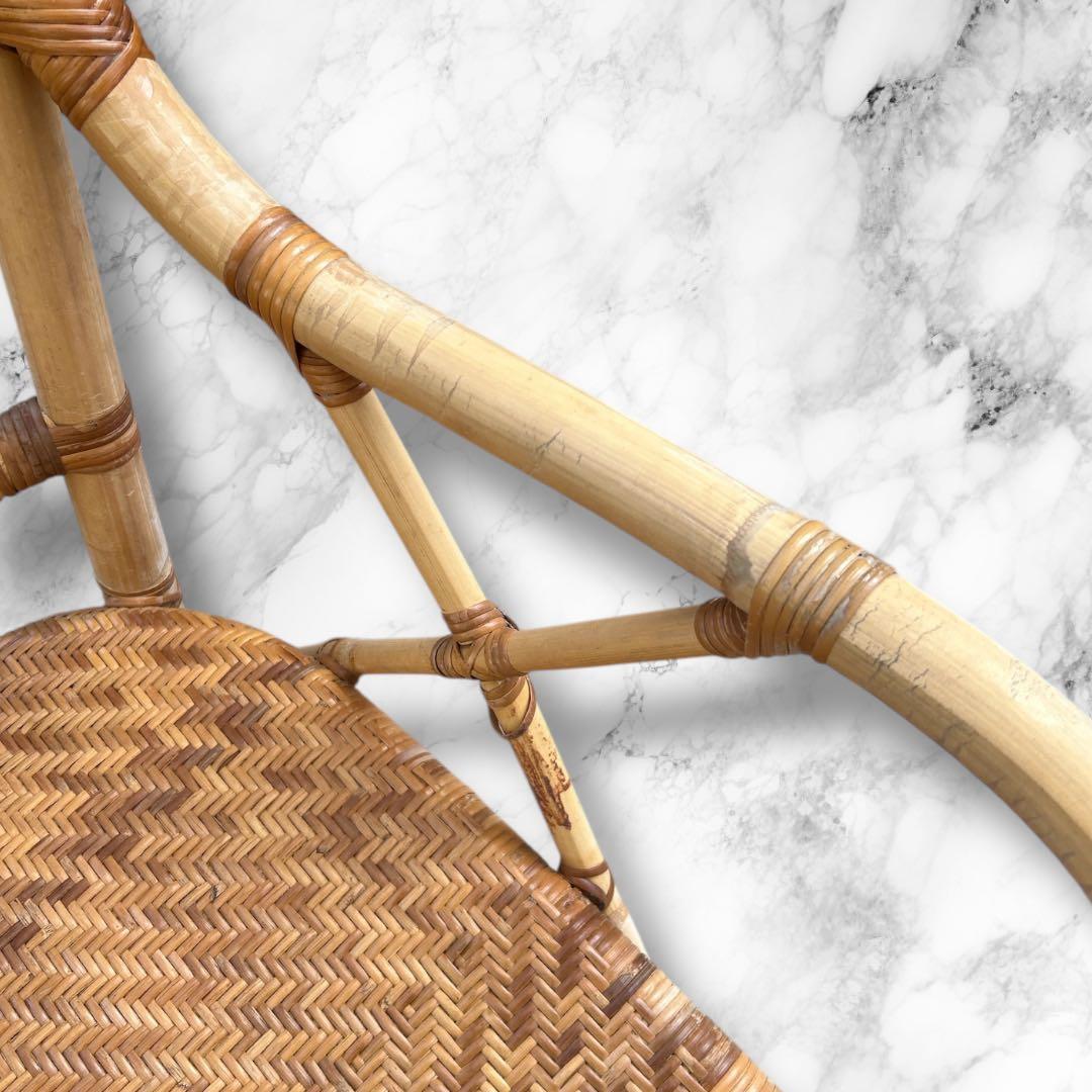 【Kazama】カザマ家具 ダイニングチェア 椅子 籐 ラタンチェア