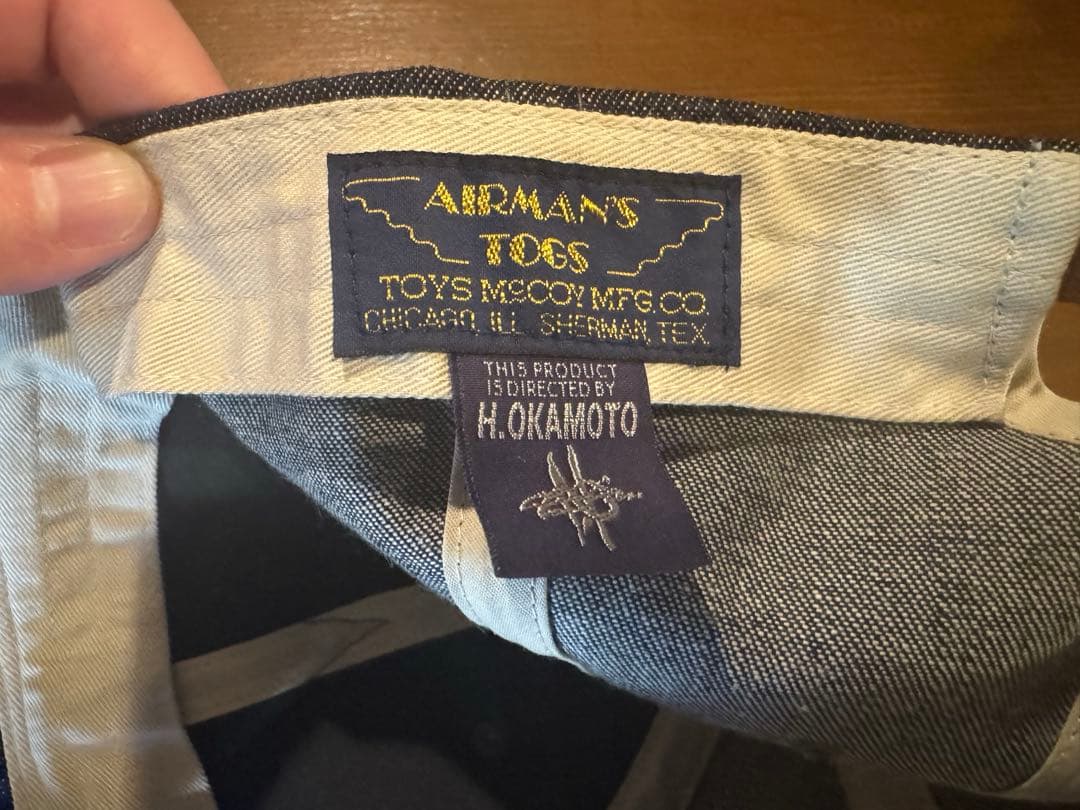 TOYS McCOY × H.OKAMOTOデニムキャップ STAR ワッペン