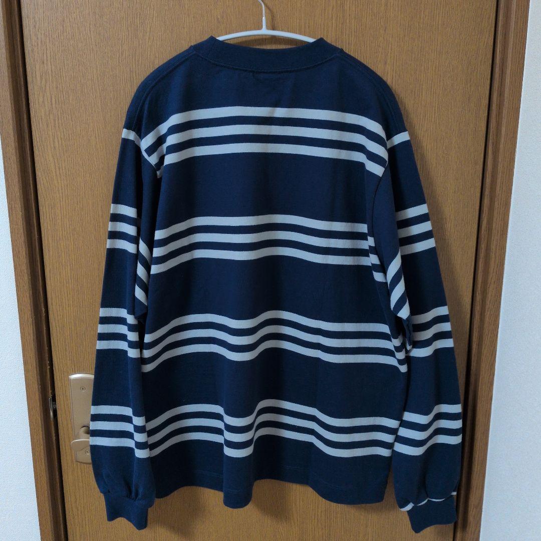トップス LQQK STUDIO L/S RUGBY BORDER POCKET TEE