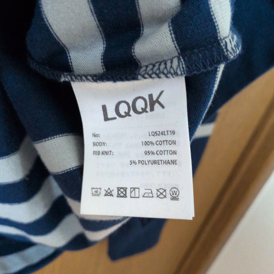 トップス LQQK STUDIO L/S RUGBY BORDER POCKET TEE