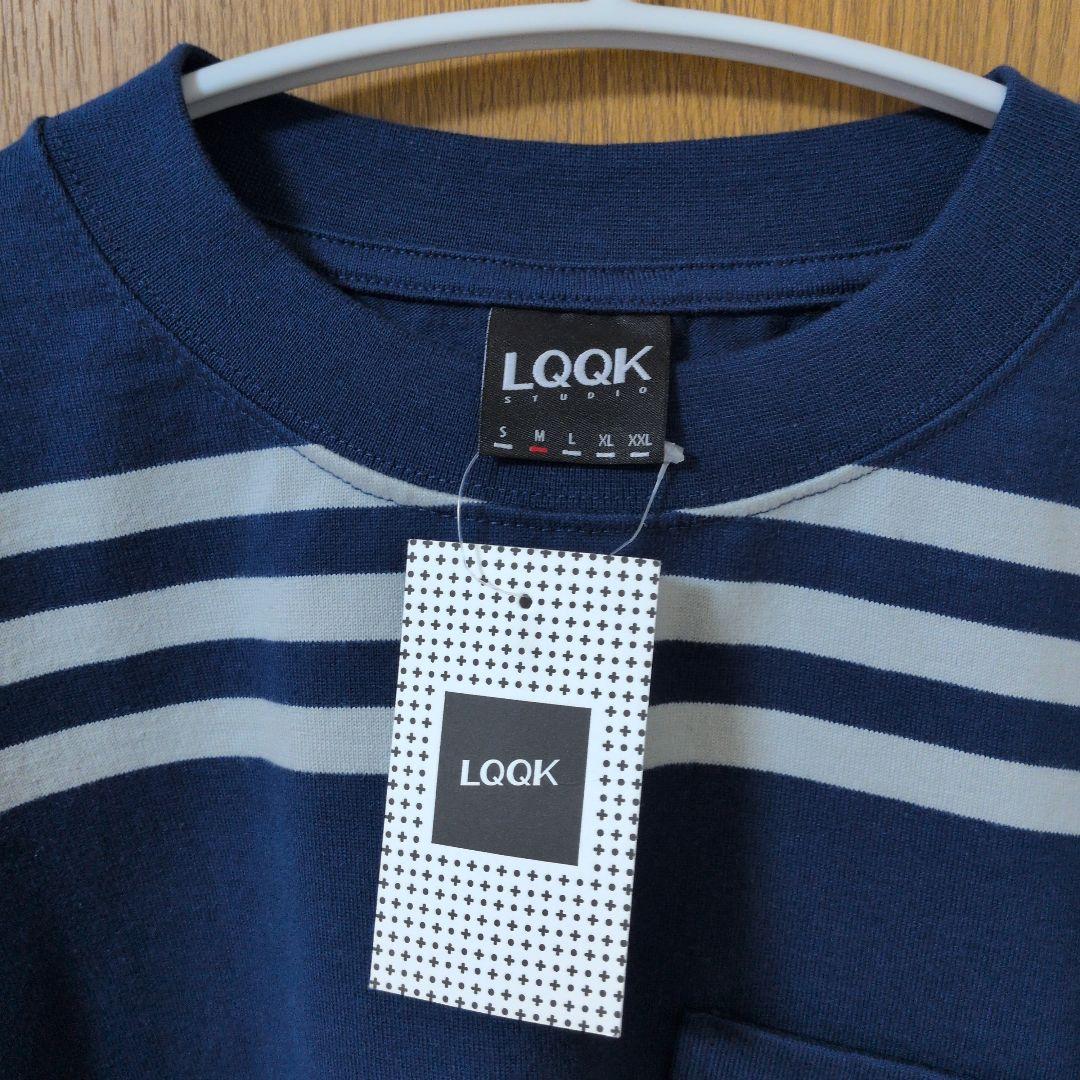 トップス LQQK STUDIO L/S RUGBY BORDER POCKET TEE