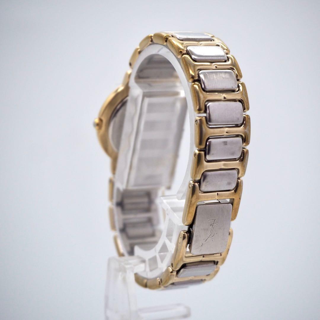 382 YvesSaintLaurent レディース 時計 ブラック ゴールド