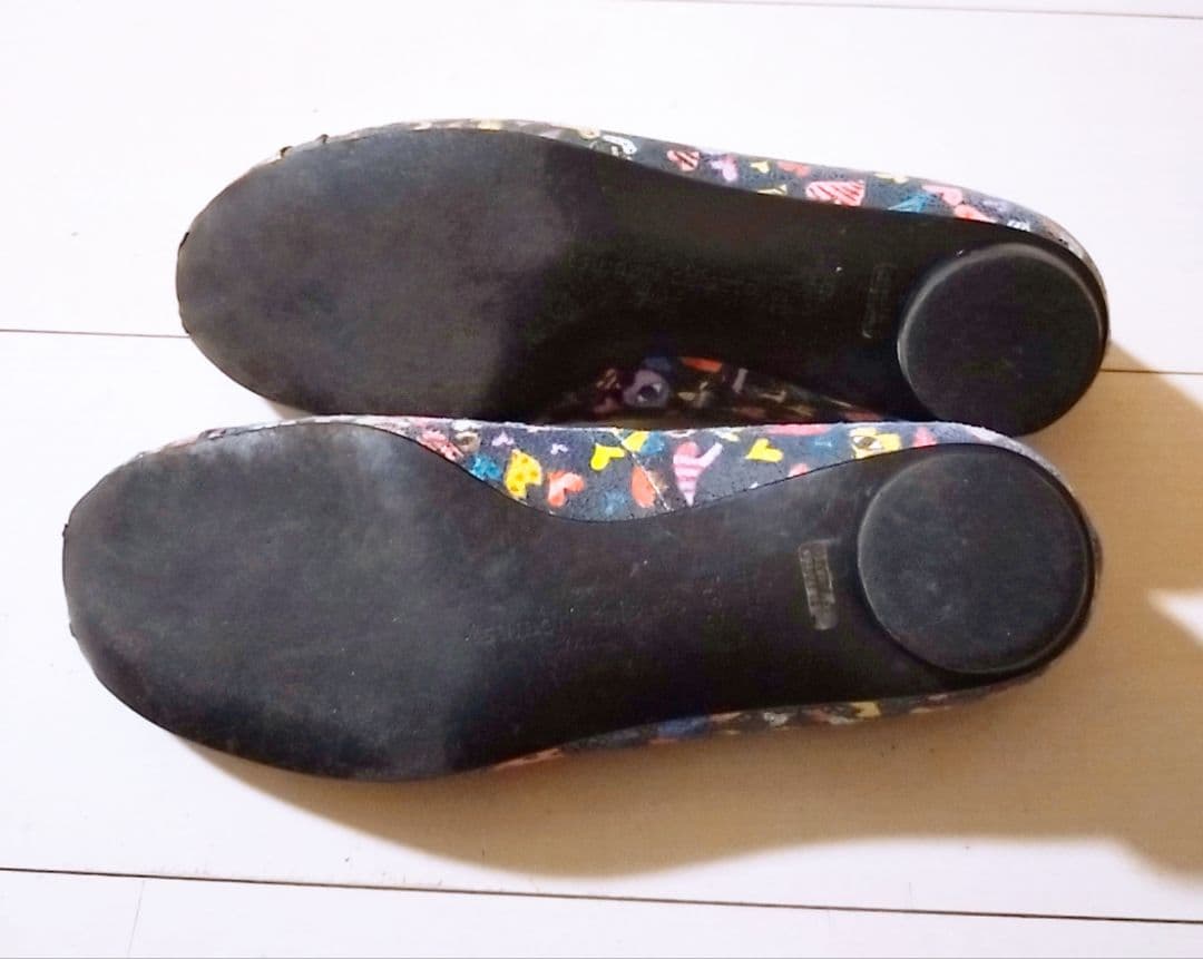 D222085 tsumori chisato WALK 総柄 バレエシューズ