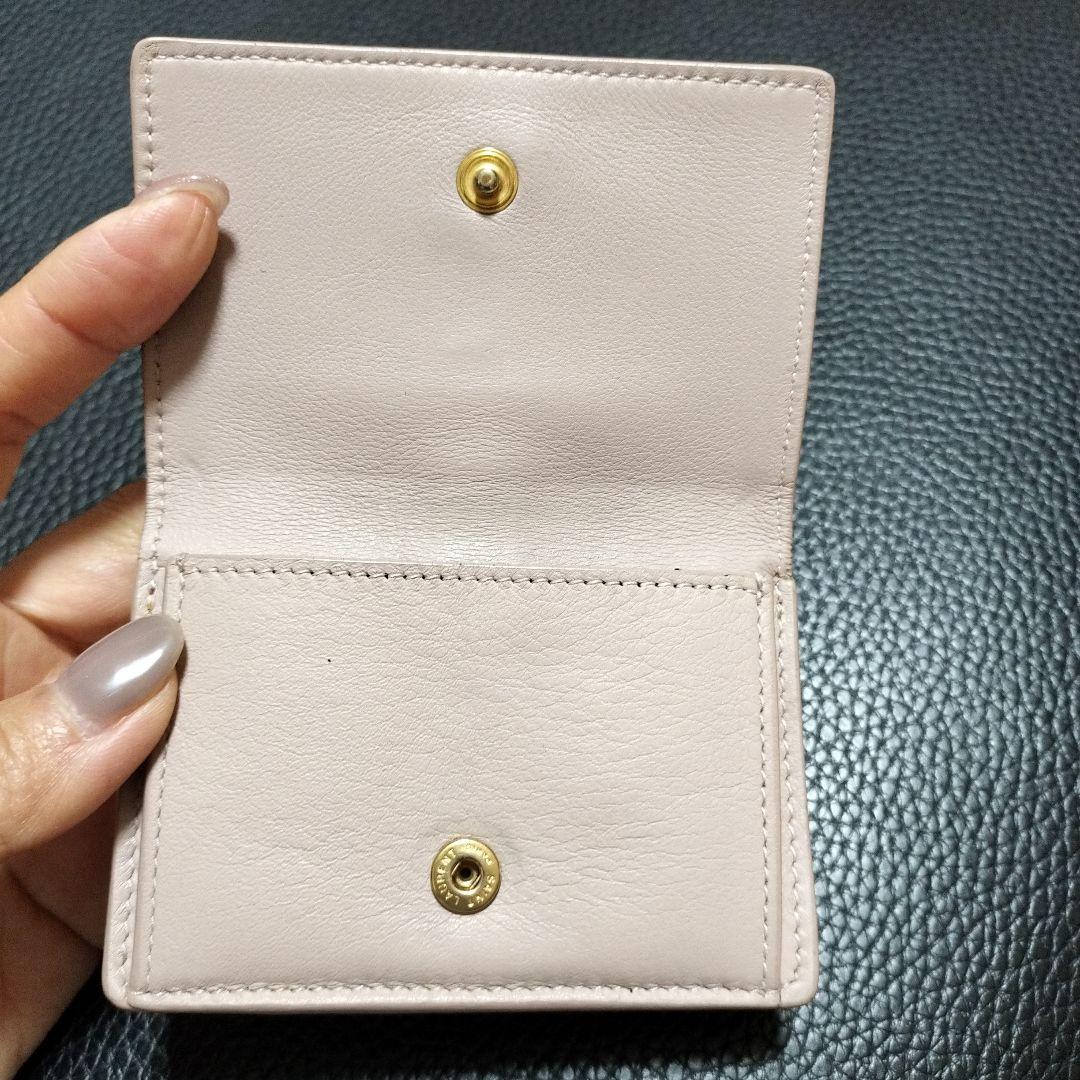 最終お値下げ SAINT LAURENT ピンク 三つ折り財布