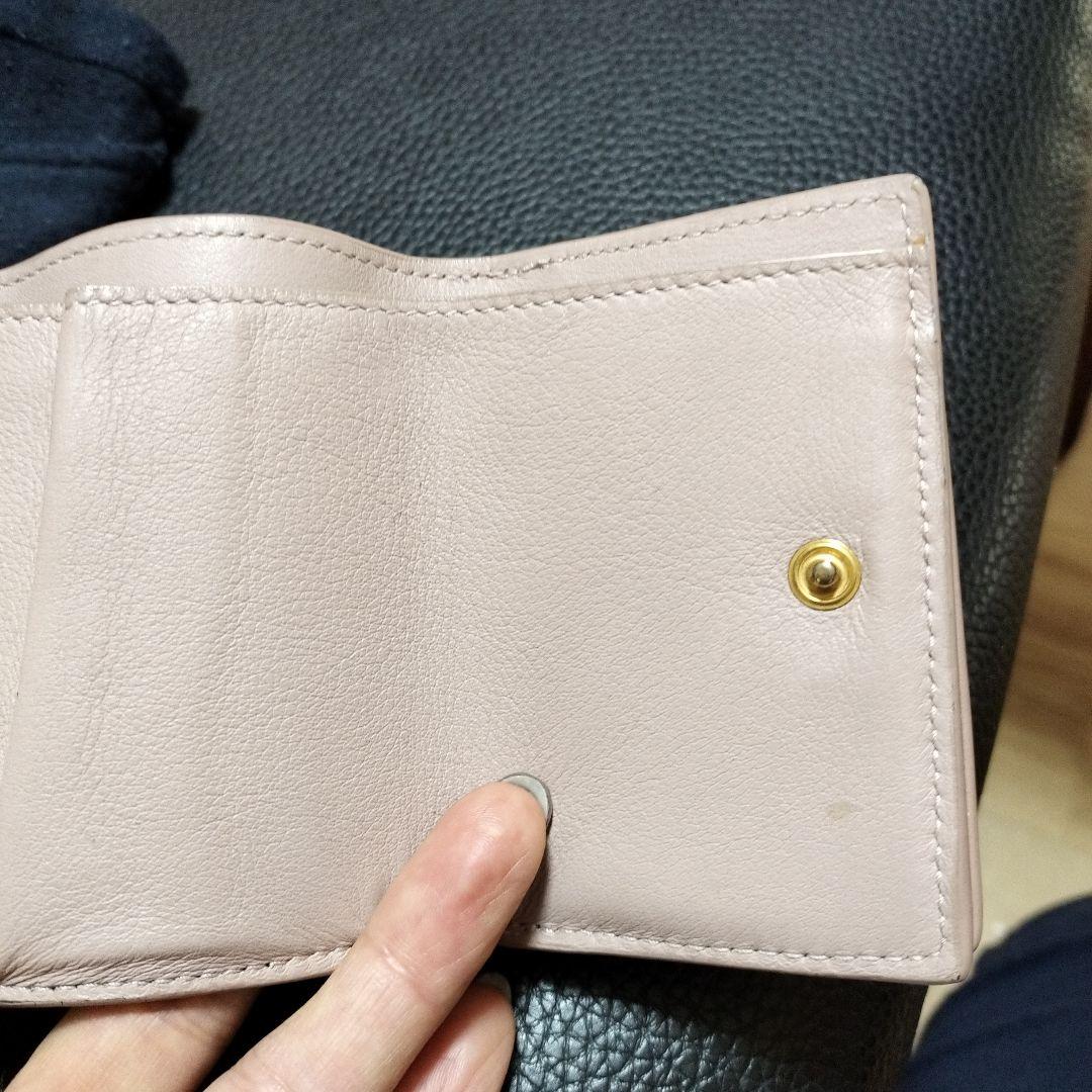 最終お値下げ SAINT LAURENT ピンク 三つ折り財布