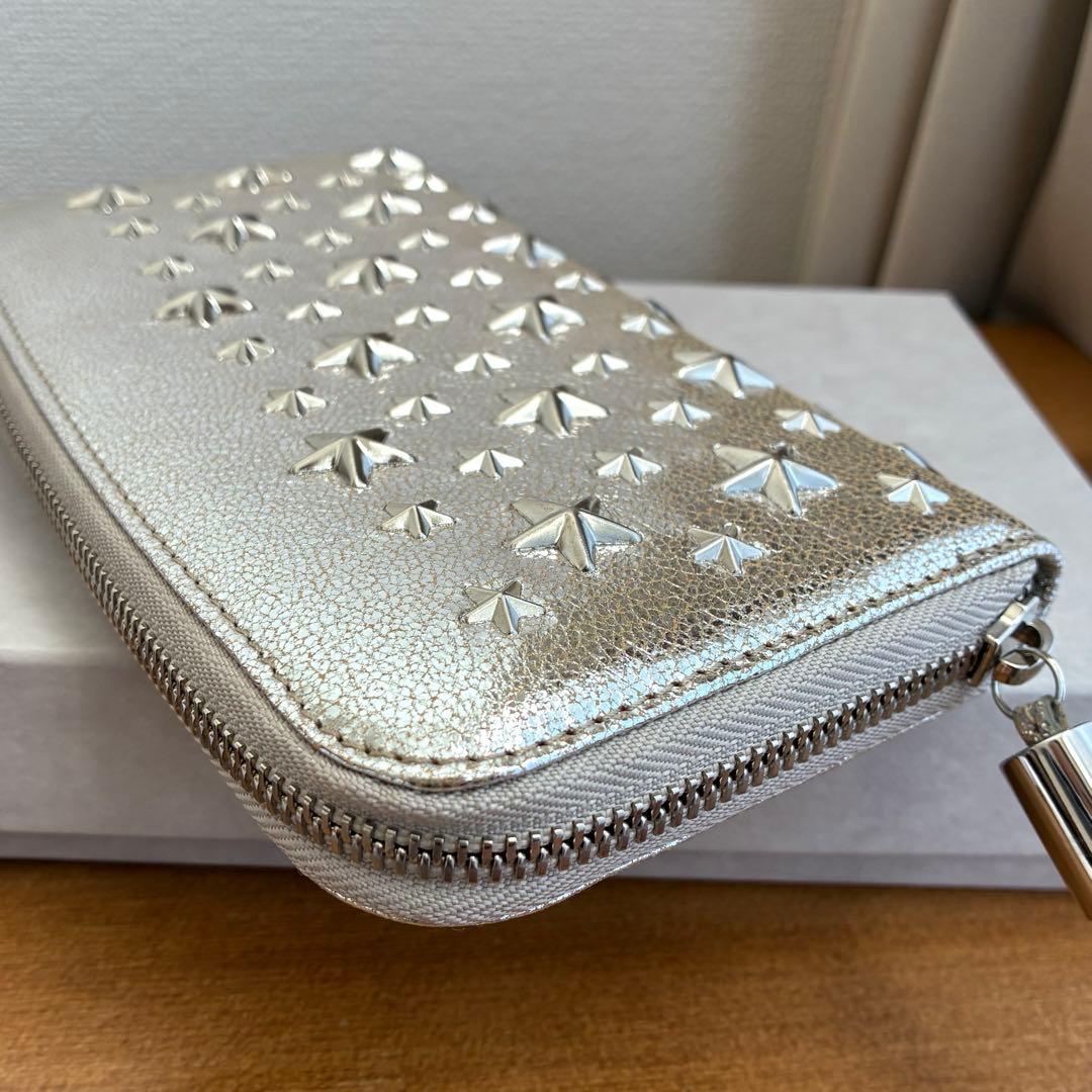 最終価格☆新品未使用 JIMMY CHOO FILIPA シャンパン×シルバー