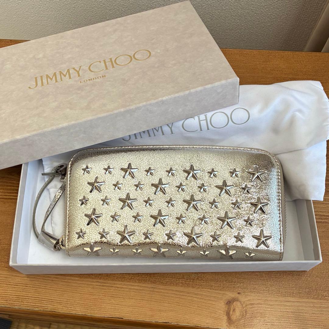 最終価格☆新品未使用 JIMMY CHOO FILIPA シャンパン×シルバー