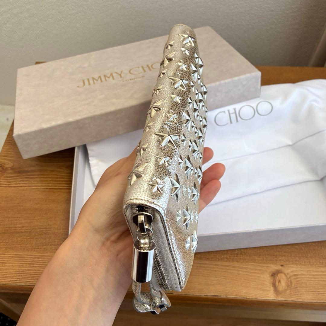 最終価格☆新品未使用 JIMMY CHOO FILIPA シャンパン×シルバー