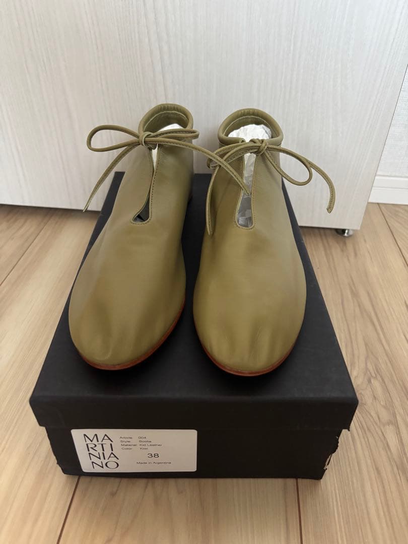 MARITANINO オリーブグリーン シューズ 38